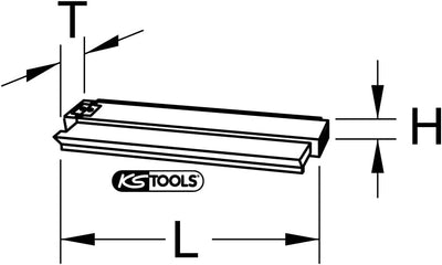 KS Tools 140.2147 Konturen-Lehre, Kunststoff, 250 mm lang