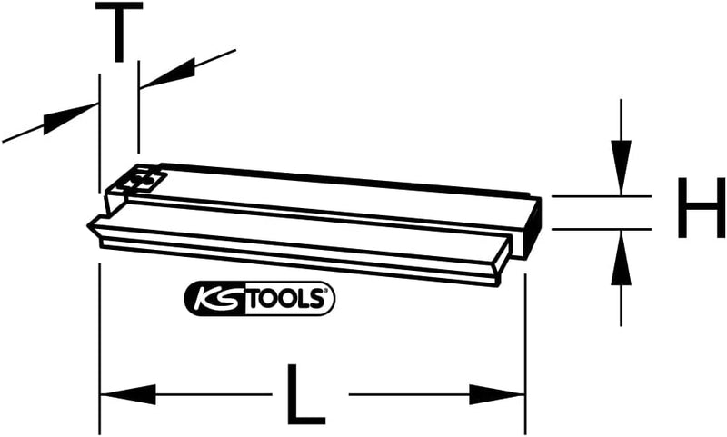 KS Tools 140.2147 Konturen-Lehre, Kunststoff, 250 mm lang