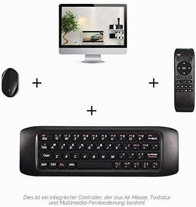 ciciglow Tragbare Air Maus, Kabellose Tastatur Fernbedienung, Kabellose Remote Tastatur, Ergonomisch