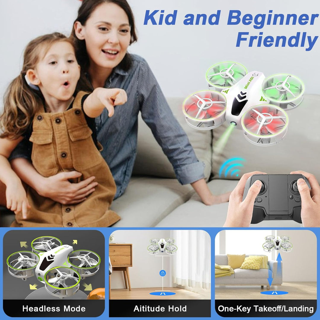 Mini Drohne für Kinder Spielzeug with LED Lights, RC Flugzeug Spielzeug Drone für Kinder und Anfänge