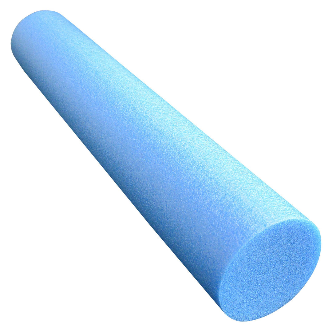 Grevinga® Pilates Rolle/Yoga Rolle in blau | 90cm lang | Durchmesser 15cm | hart | inkl. Übungsposte