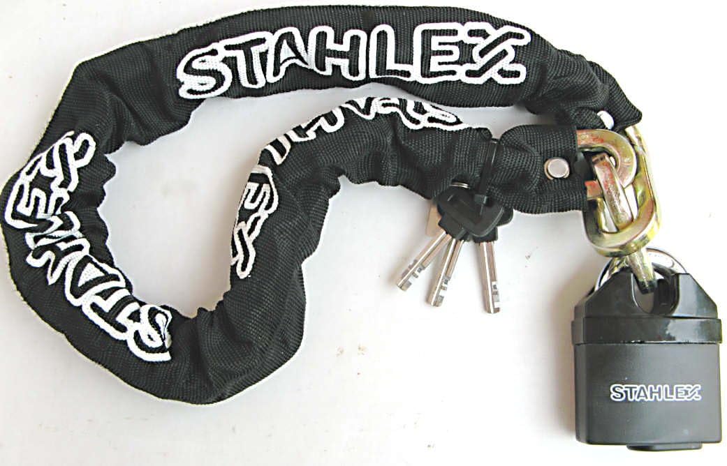 STAHLEX Starkes MOTORRADSCHLOSS KETTENSCHLOSS PANZERSCHLOSS 905 (90 Zentimeter) 90.0 Zentimeter, 90.