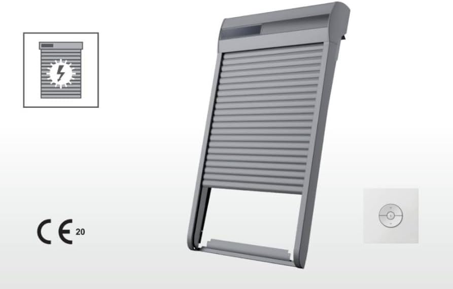 Solar Aussenrollladen SSR 78x160 cm für RoofLite Dachfenster VELUX Gruppe – Hitzeschutz bis 92%, Ver