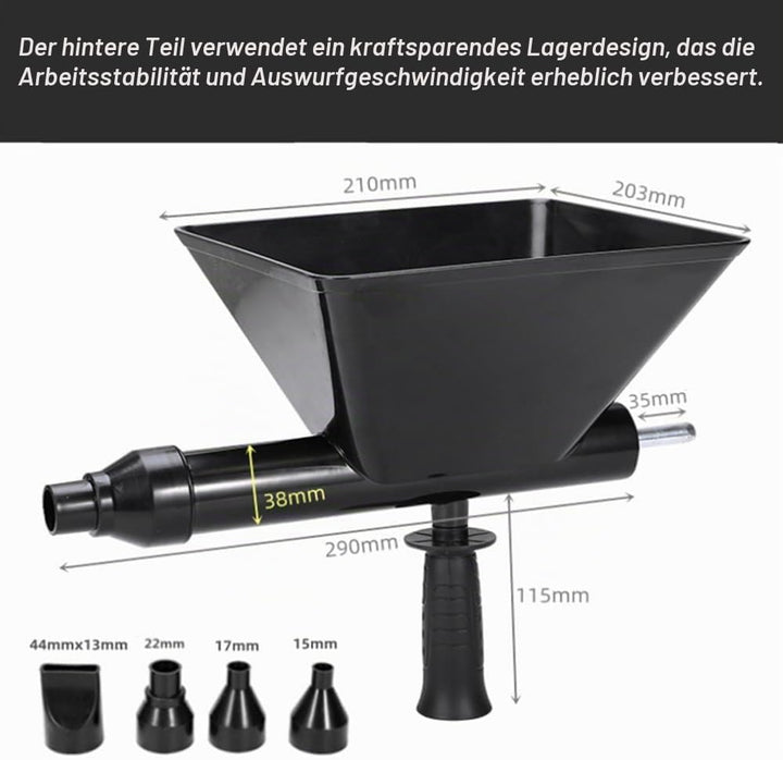 Elektrische Mörtelspritze, Mörtelpresse mit 4 Düsen, Tragbarer Elektrische Mörtelpumpe, Electric Mor
