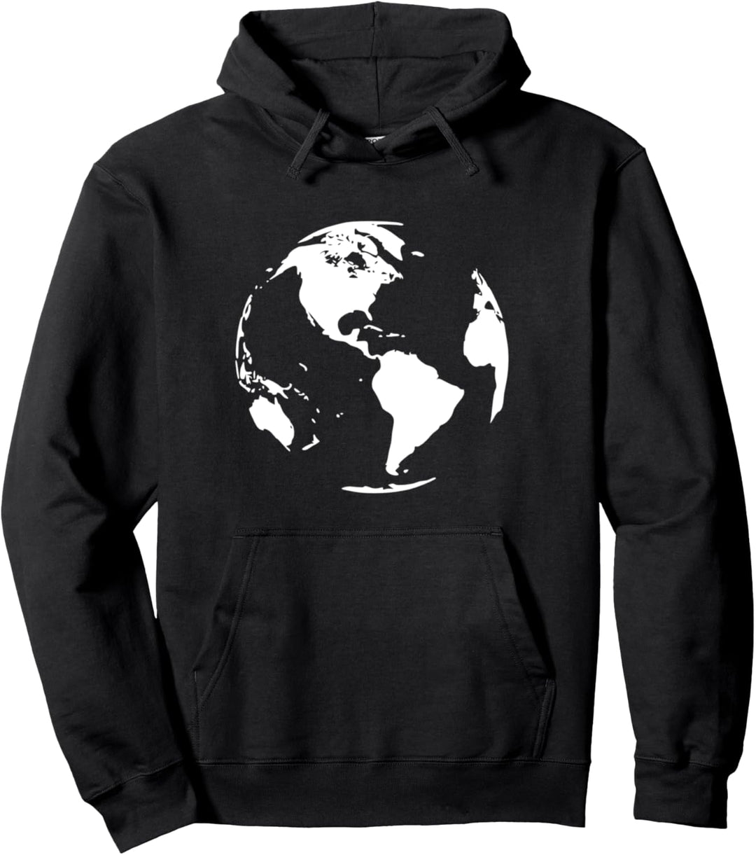 Silhouette der Erde Pullover Hoodie