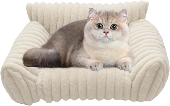 Katzen-Sofabett – rutschfeste -Couch | kaufestes Katzen- und Hundesofabett für Terrasse, Schlafzimme