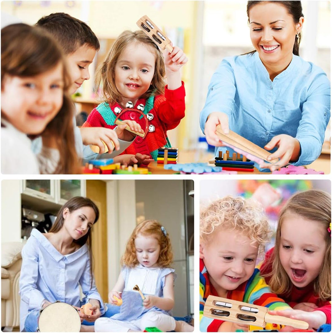 ULIFEME 23 Stück Musikinstrumente Set, Musical Instruments Holz Percussion Set für Kinder, Baby und