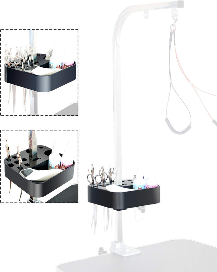 Gravitis tragbar Pet Grooming Tools Halterung für fellpflegetisch für Hunde und Arm Schwarz, Schwarz