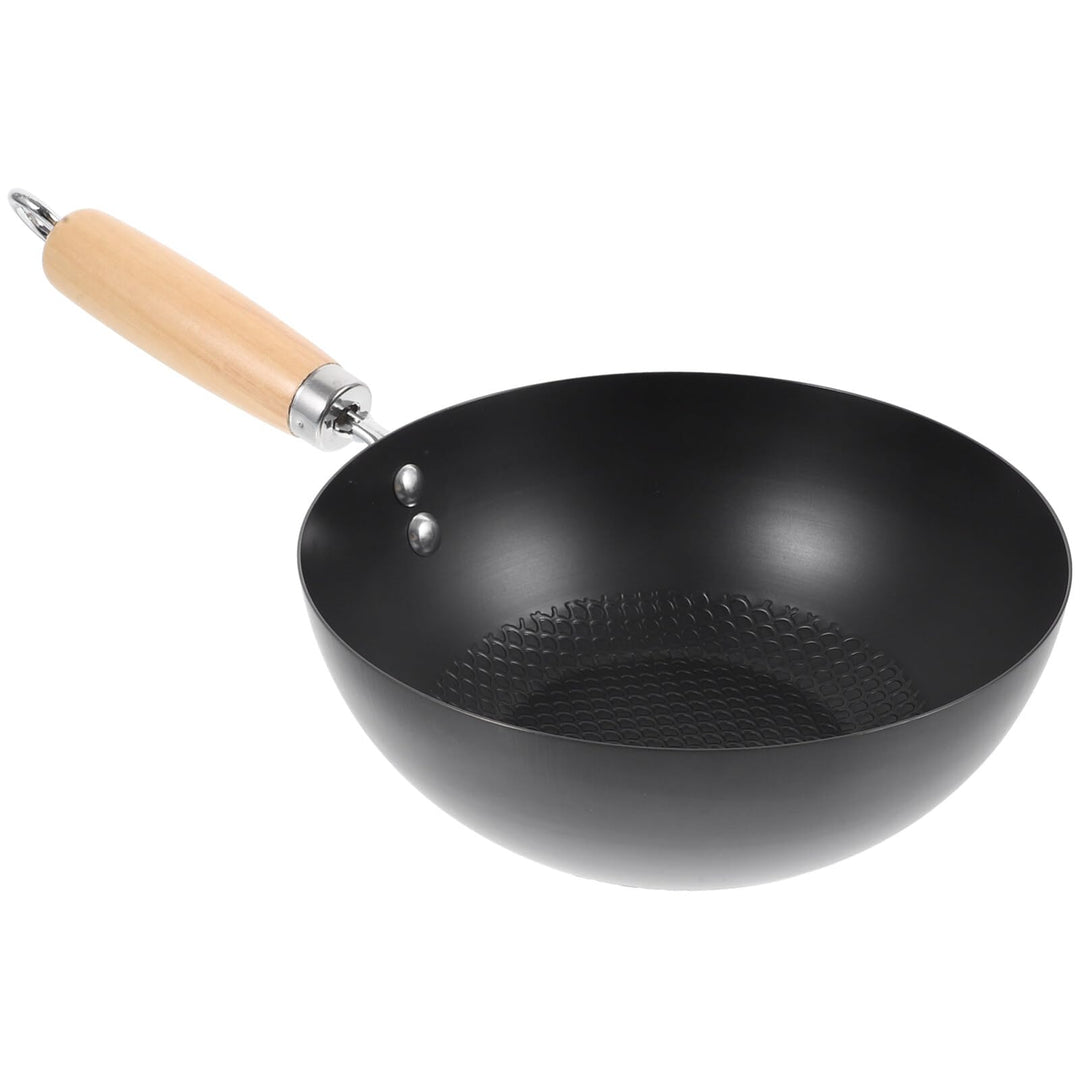 Garneck Gusseisen-Wok-Pfanne Kleiner Japanischer Wok Chinesischer Wok Aus Handgehämmertem Eisen Brat