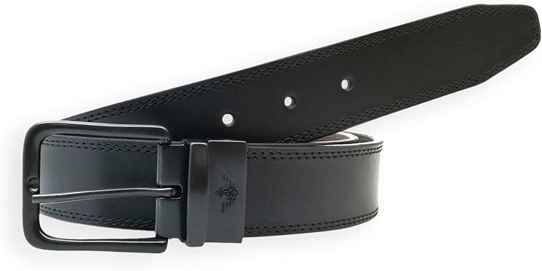 DOCKERS Mens Reversible Belt, Black/Brown, 70