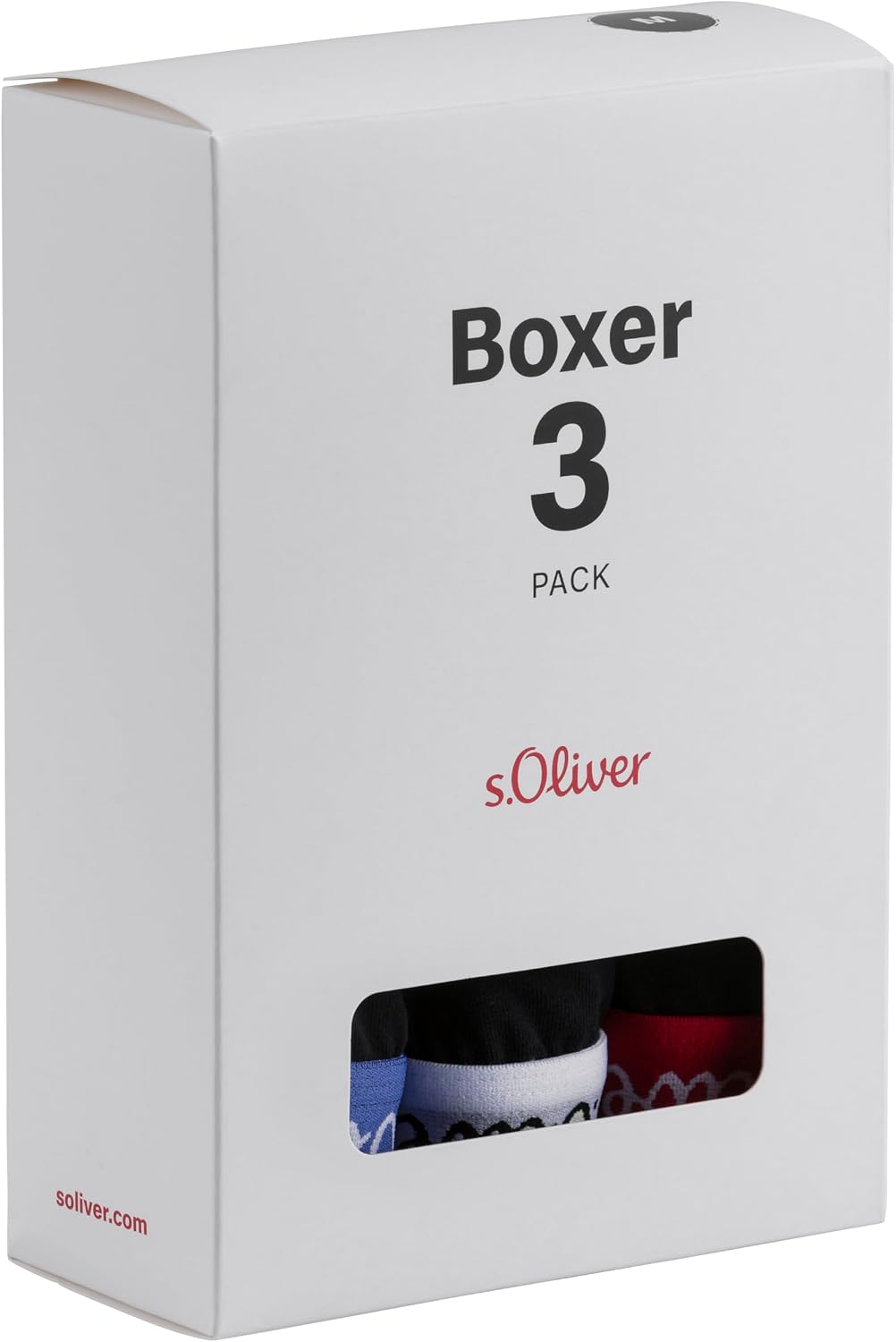 s.Oliver Pack Basic - Herren - Retro-Short/Pant - Unterwäsche S 3x Schwarz Gekontert, S 3x Schwarz G