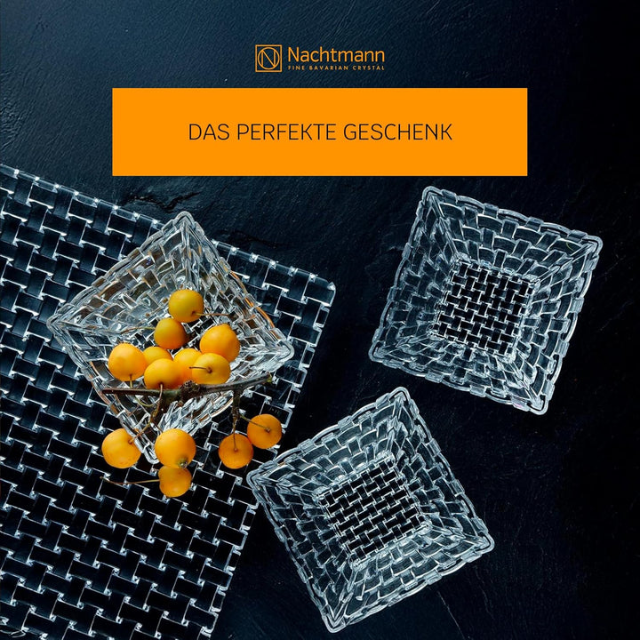Spiegelau & Nachtmann, 5tlg. Servier-Set, 1x Platte + 4x Schalen, Kristallglas, Bossa Nova, 0090023-