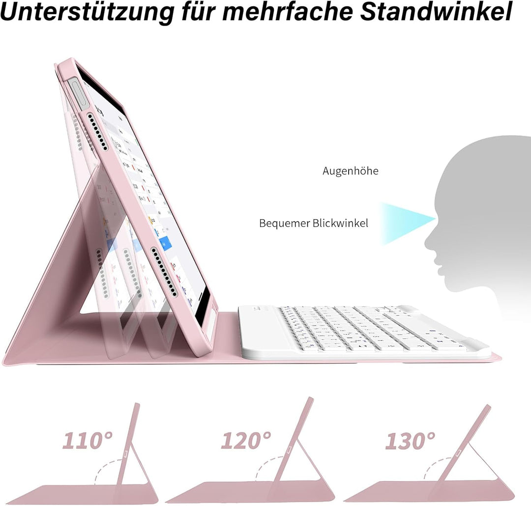 SZPSGC Hülle mit Tastatur für iPad A16 11. /10.Generation 11/10,9 Zoll 2025/2022, Magnetisches Anti-