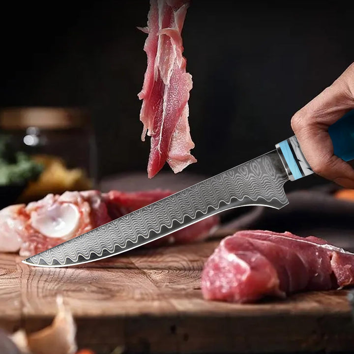 oFuun Damastmesser/Küchenmesser Ausbeinmesser, Ausbeinmesser