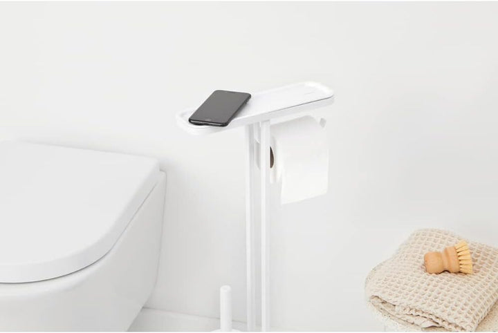 Brabantia - Mindset Toilettenbutler - Badezimmerregal, Klopapierhalter & Hygienische Toilettenbürste