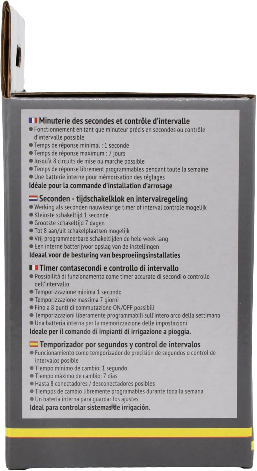 Lucky Reptile Pro Timer II - Sekunden Zeitschaltuhr mit Intervallsteuerung - Digitale Zeitschaltuhr