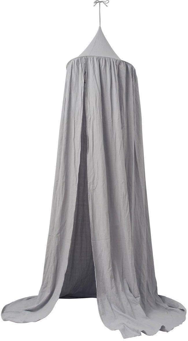 LINONI Baby Baldachin Betthimmel Chiffon Hängende Rund Moskitonetz für Babys Bett, Spielzelte, Kinde