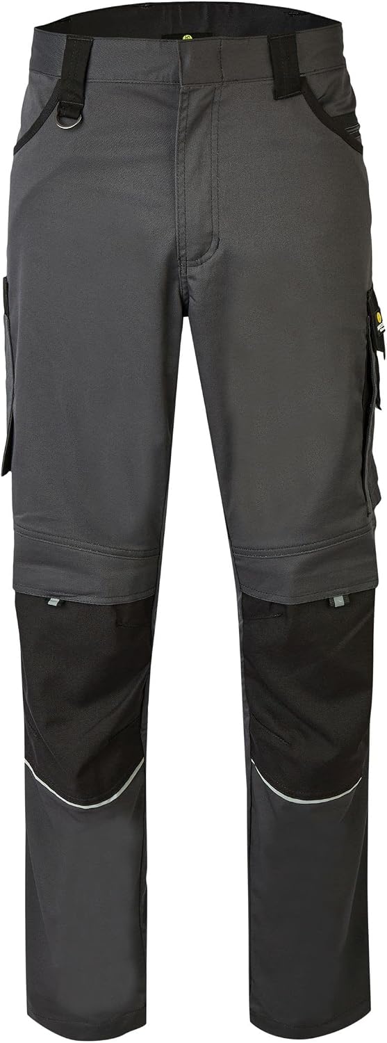 HSW Professional – Lange Arbeitshose für Herren – Modische und leichte Bundhose mit Knietaschen – St