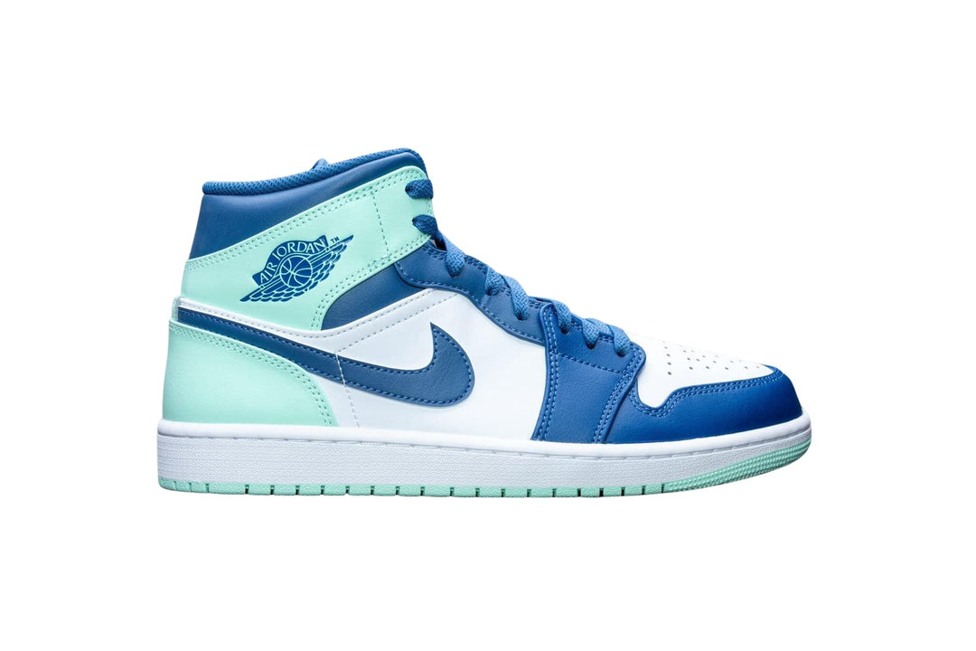 AIR JORDAN 1 Mid Mystic Navy Mint Foam 554724-413 Size 43