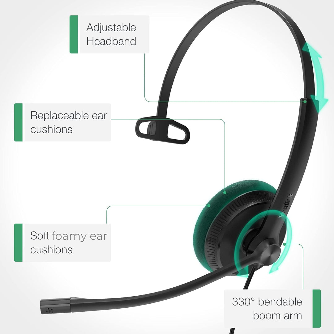 Yealink Headset UH34 Mono Teams, UH34 Mono Teams