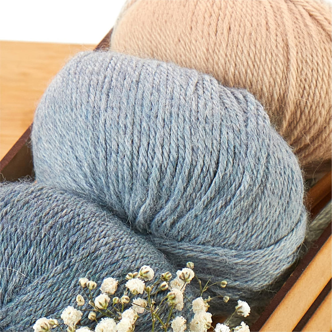 HANSA-FARM | Alpacare 100% waschbare Baby Alpakawolle in 25 Farben - 300 Set DK (6 x 50g) - Die 1. m