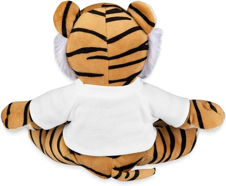 Personalisiertes Plüschtier Tiger Selbst Gestalten Kuscheltier Plüschtiger Weiss Einheitsgrösse, Wei