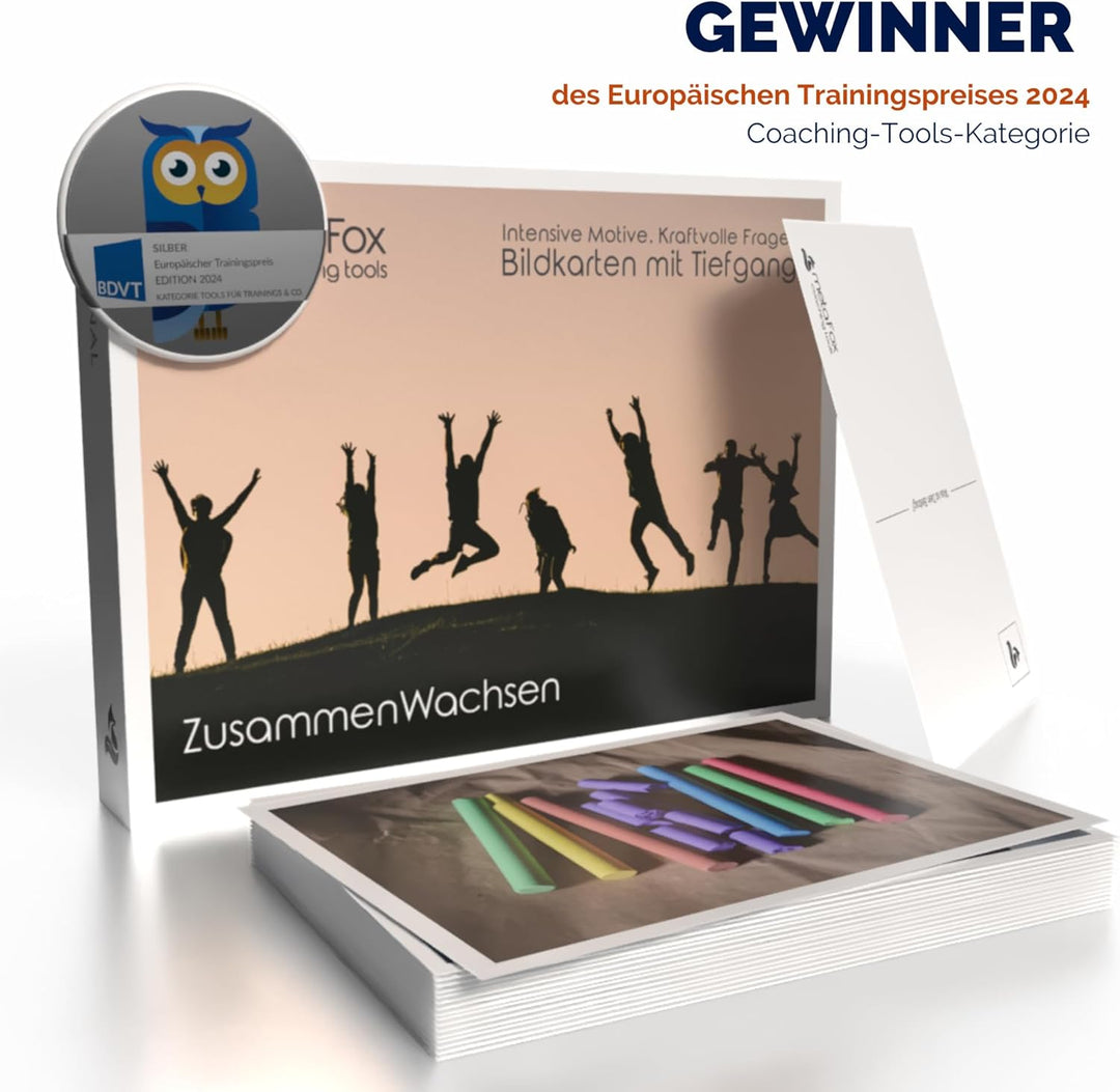 metaFox - ZUSAMMEN WACHSEN - Postkarten-Set der besonderen Art für Teambuilding & Teamentwicklung, m