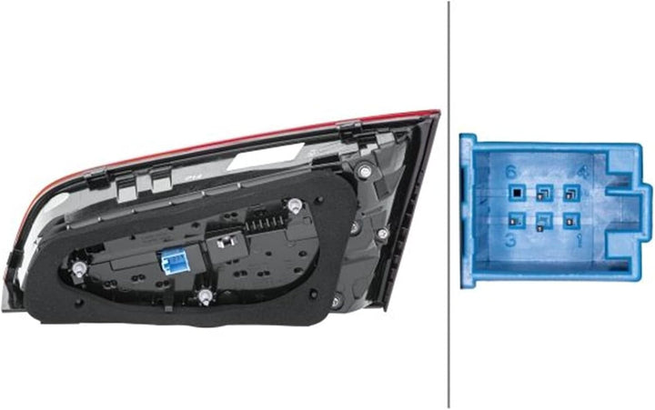 HELLA 2SV 012 837-131 Heckleuchte - LED - innerer Teil - links - für u.a. Audi A3 Sportback (8Va, 8V