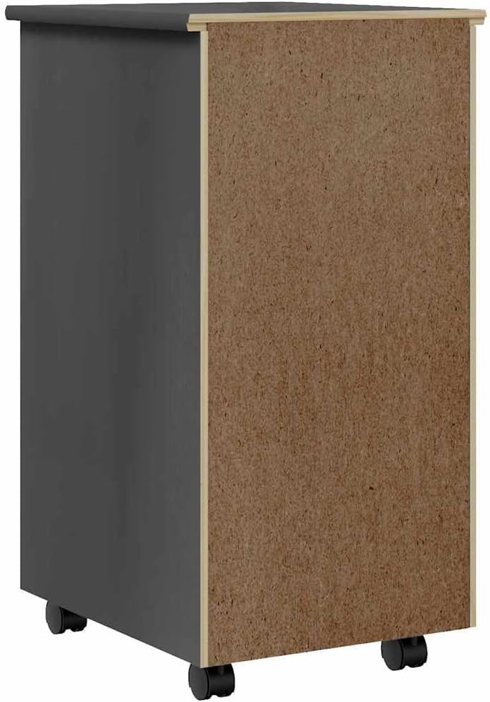vidaXL Rollschrank, Rollcontainer mit 4 Schubladen, Kommode Schubladenschrank mit Rollen, Büroschran