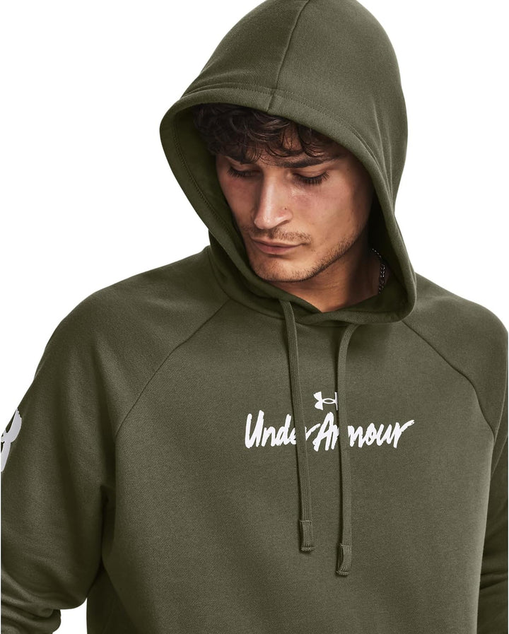 Under Armour Rival Graphic Hoody Training Herren XS (390) Marine Od Green/White, XS (390) Marine Od