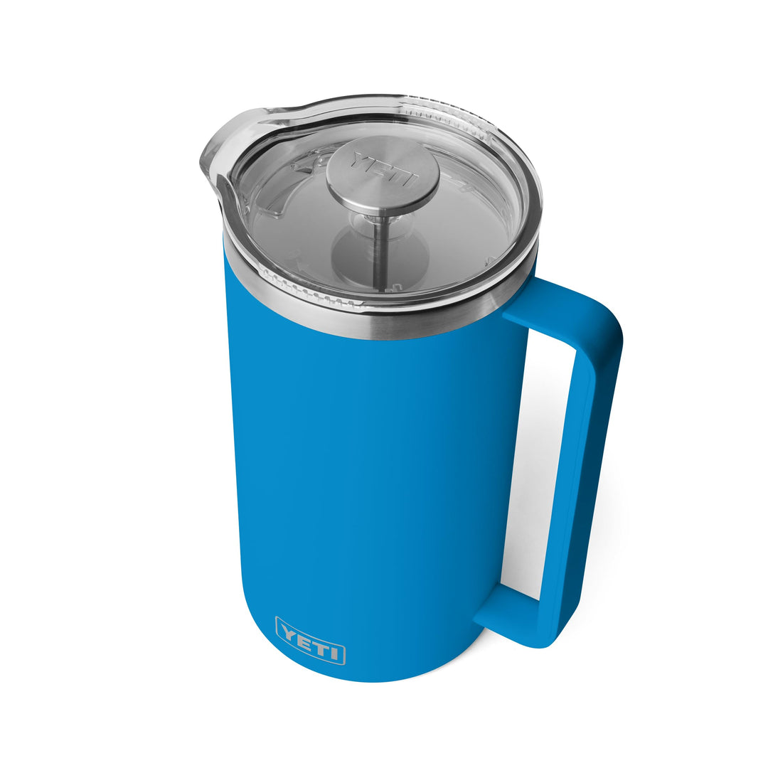 YETI Rambler Stempelkanne Mit DuraSip Keramikbeschichtung, Big Wave Blue, 64 oz (1.9 L), Big Wave Bl