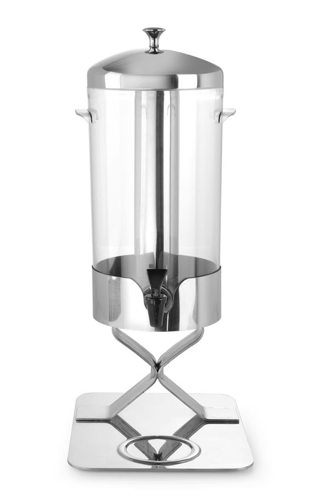 HENDI Saftspender, Wasserspender, Limonadenspender, Inhalt: 5L, 280x220x(H)510mm, Edelstahl, Polycar