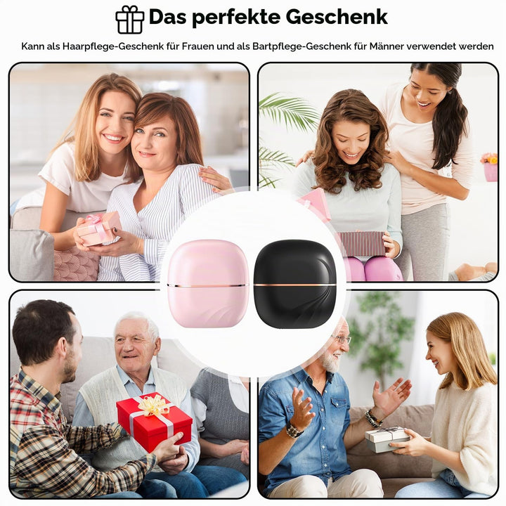 Mini Glättbürste Kabellos, 2026 Neu Haarglätter Bürste, Mini Tragbare Bürste Glätten, Kabe-llose Glä