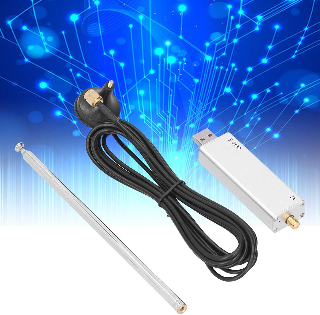 RTL SDR R820T2 V3 RTL2832U Tuner + Antenne + Antennenbasis-Kit FüR Radio-Scanning