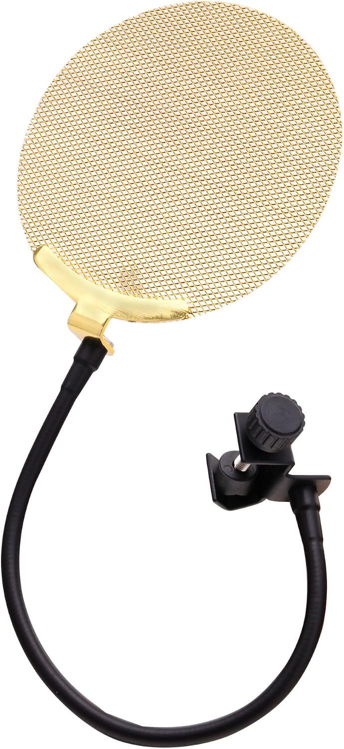 Pronomic CM-100S Studio Grossmembranmikrofon XLR-Kondensatormikrofon inkl. Popkiller Set (mit Mikrof