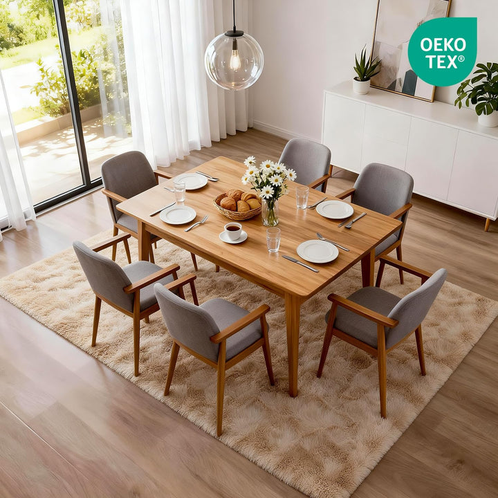 MARATIP Plüsch Teppich,Flauschiger Teppich Rund,grosse Grösse modernes Wohnzimmer,Kinder Mädchen,wei