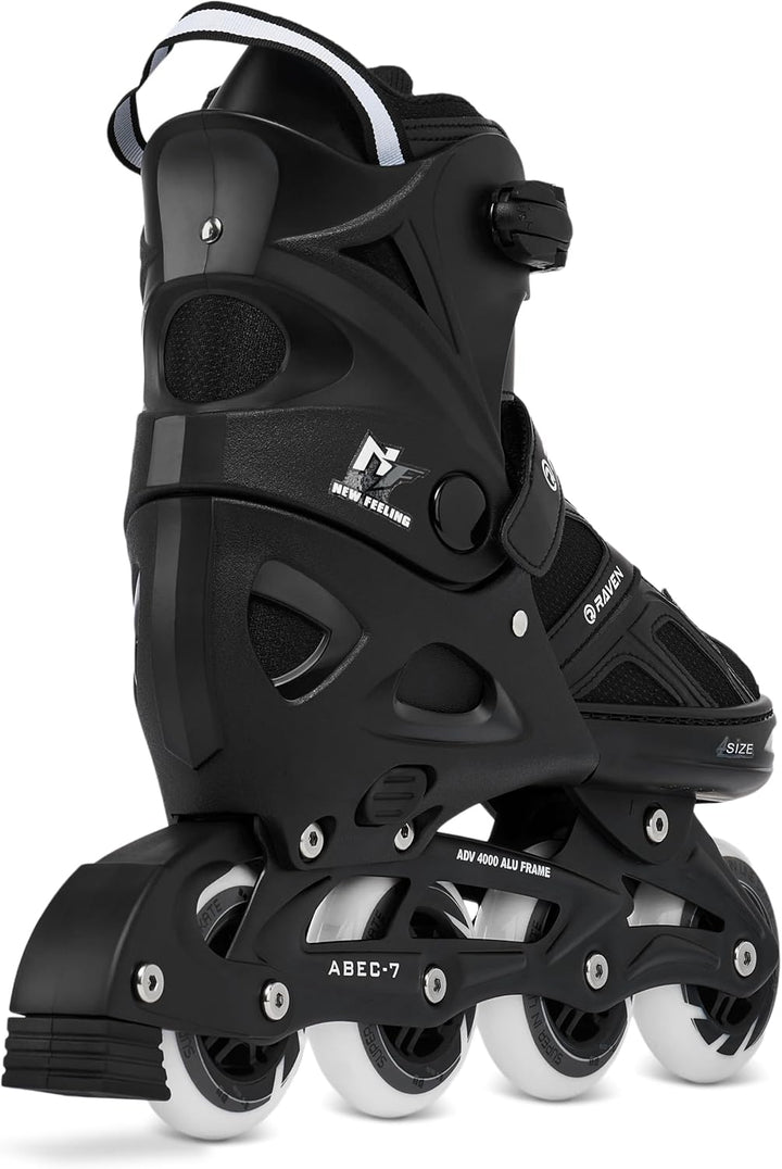 RAVEN Pulse Inline Skates Inliner für Kinder und Erwachsene OPTIONAL 2in1 mit Schlittschuhen verstel