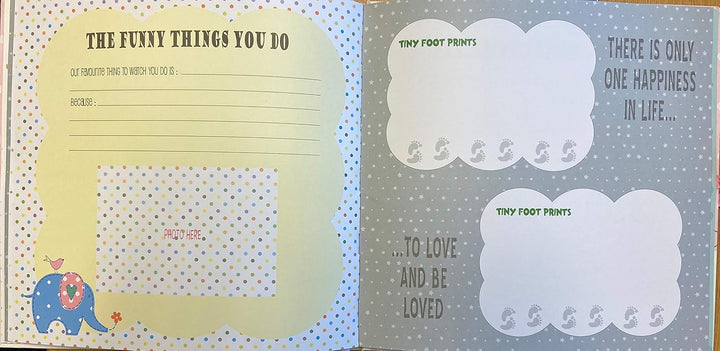 Baby's My First Year Protokollbuch zur Erinnerung an die Geburt durch das erste Jahr auf Erde, Weiss