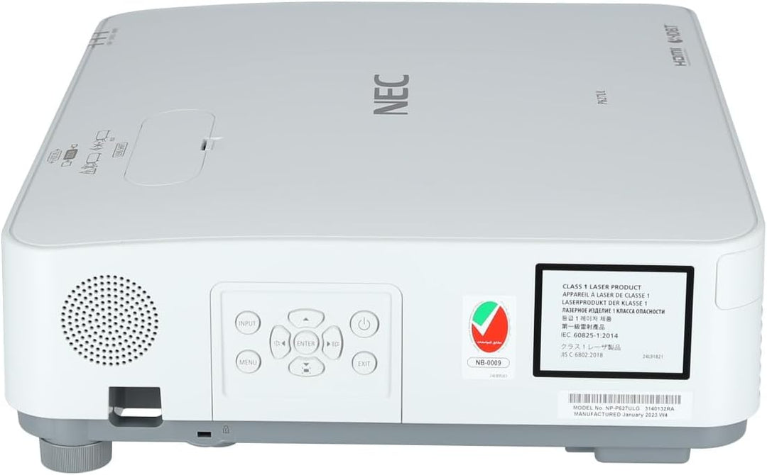 NEC P627UL Laserprojektor FullHD (FullHD 1920x1200 Pixel, HDMI, USB, LAN, 6200 AnsiLumen) Weiss