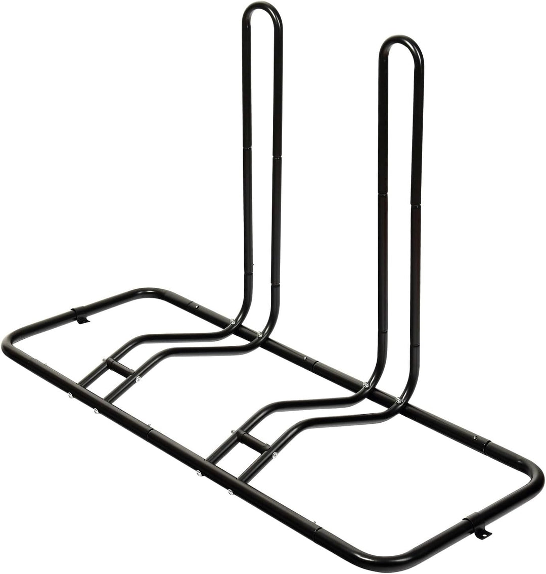 Schramm® Fahrradständer erweiterbar in schwarz Bodenständer freistehend Radständer Standparker Fahrr