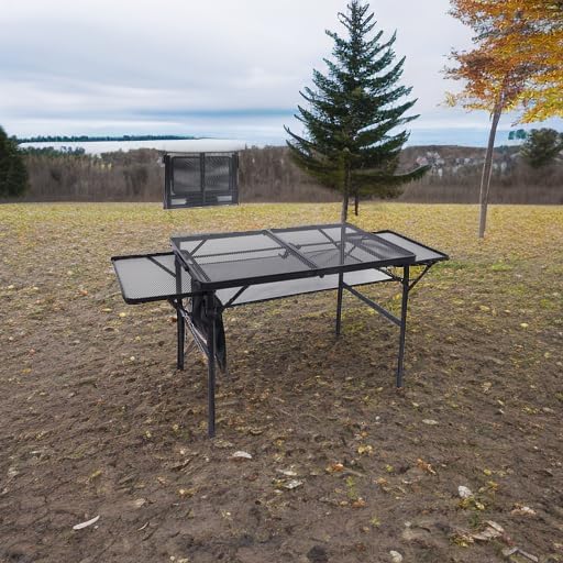 Nice C Campingtisch, Tisch für Grill, Klapptisch Campingtisch, Kartentisch Verstellbare Höhe & Breit