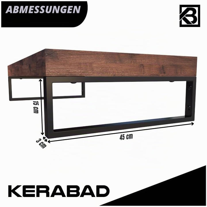 2 Stück Design Regalhalterung Schwarz für Waschtischplatte, Waschtischkonsole, Regalhalter, Konsole,