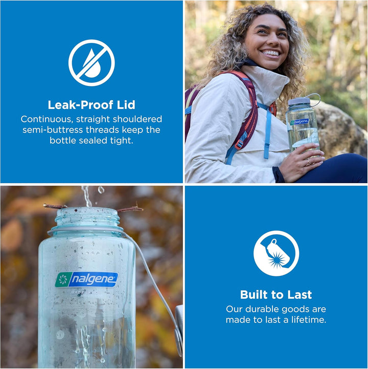 Nalgene Sustain Tritan-Wasserflasche aus BPA-freiem Material, hergestellt aus 50% Kunststoffabfall,