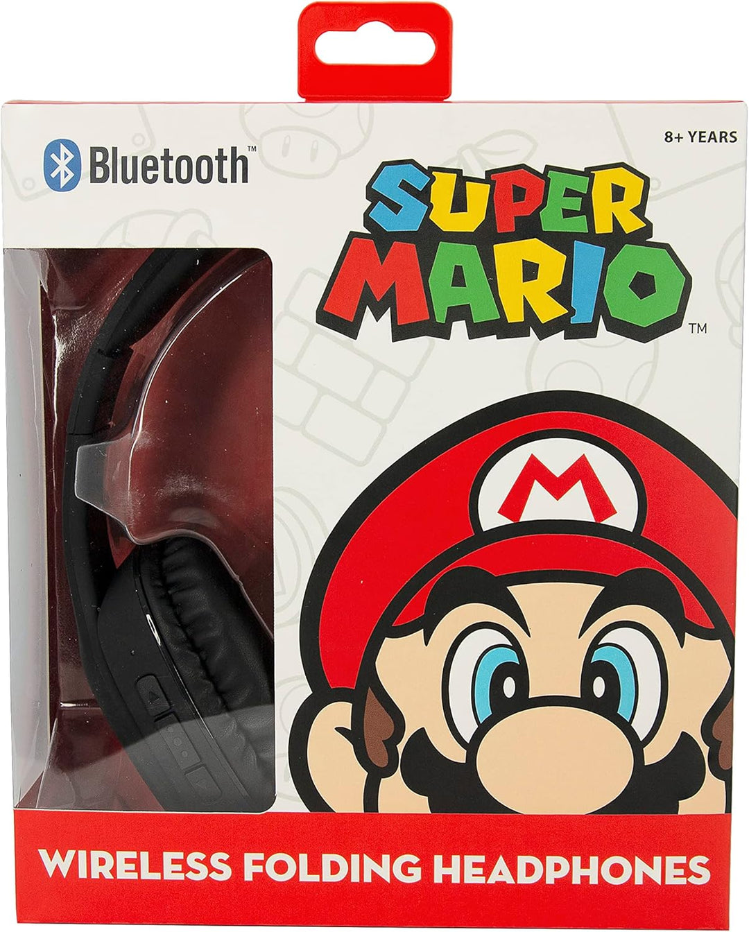 OTL Technologies TWEEN Bluetooth Kopfhörer Super Mario Icon (faltbar, gepolsterte Bügel, stylisches