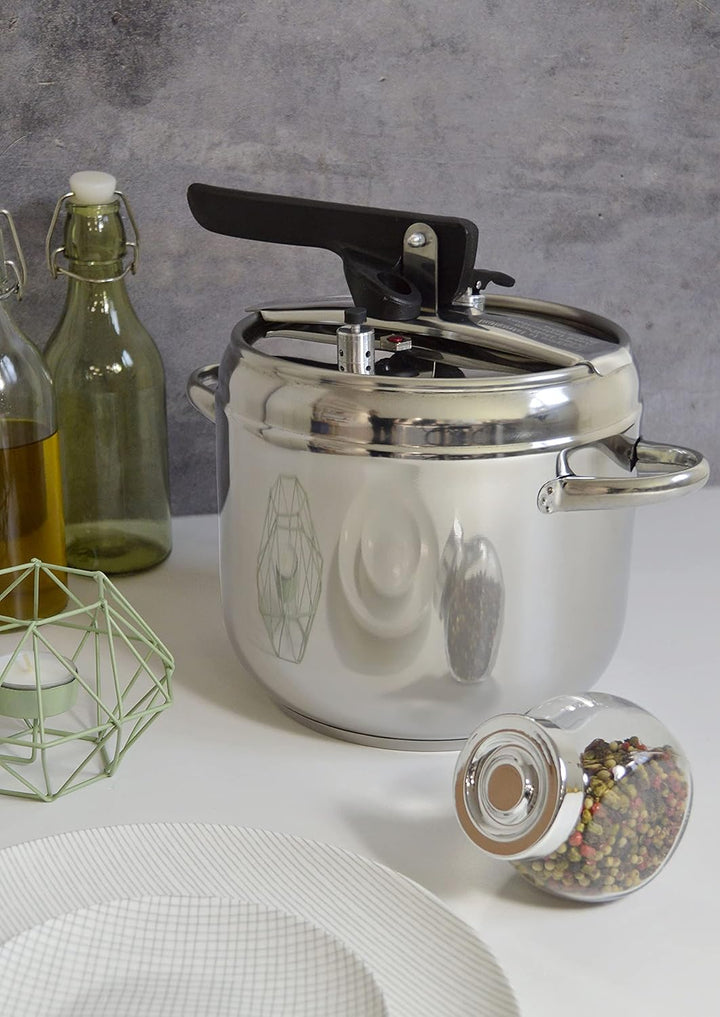 Prima Collection, Schnellkochtopf First, Edelstahl, nickelfrei, induktionsgeeignet, 7 Liter.