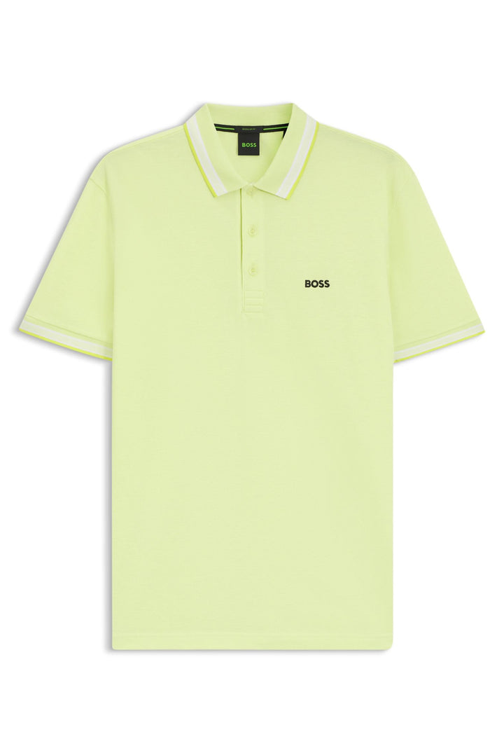 BOSS Herren Paddy Polohemd (1er Pack) L 343open Green, L 343open Green