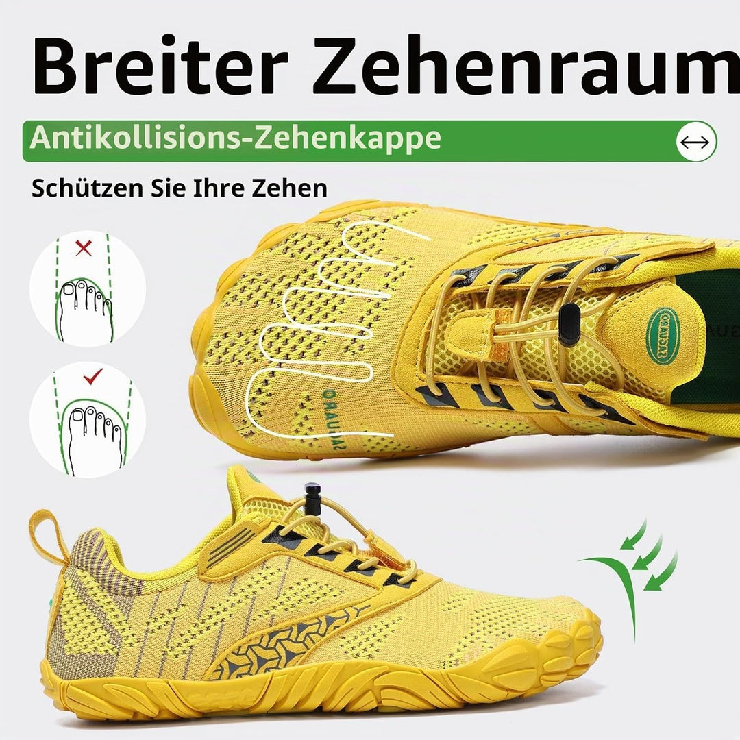 SAGUARO Unisex Barfussschuhe Damen Minimalistische Fitnessschuhe Herren Outdoor Wanderschuhe Trailla