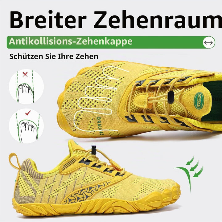 SAGUARO Unisex Barfussschuhe Damen Minimalistische Fitnessschuhe Herren Outdoor Wanderschuhe Trailla