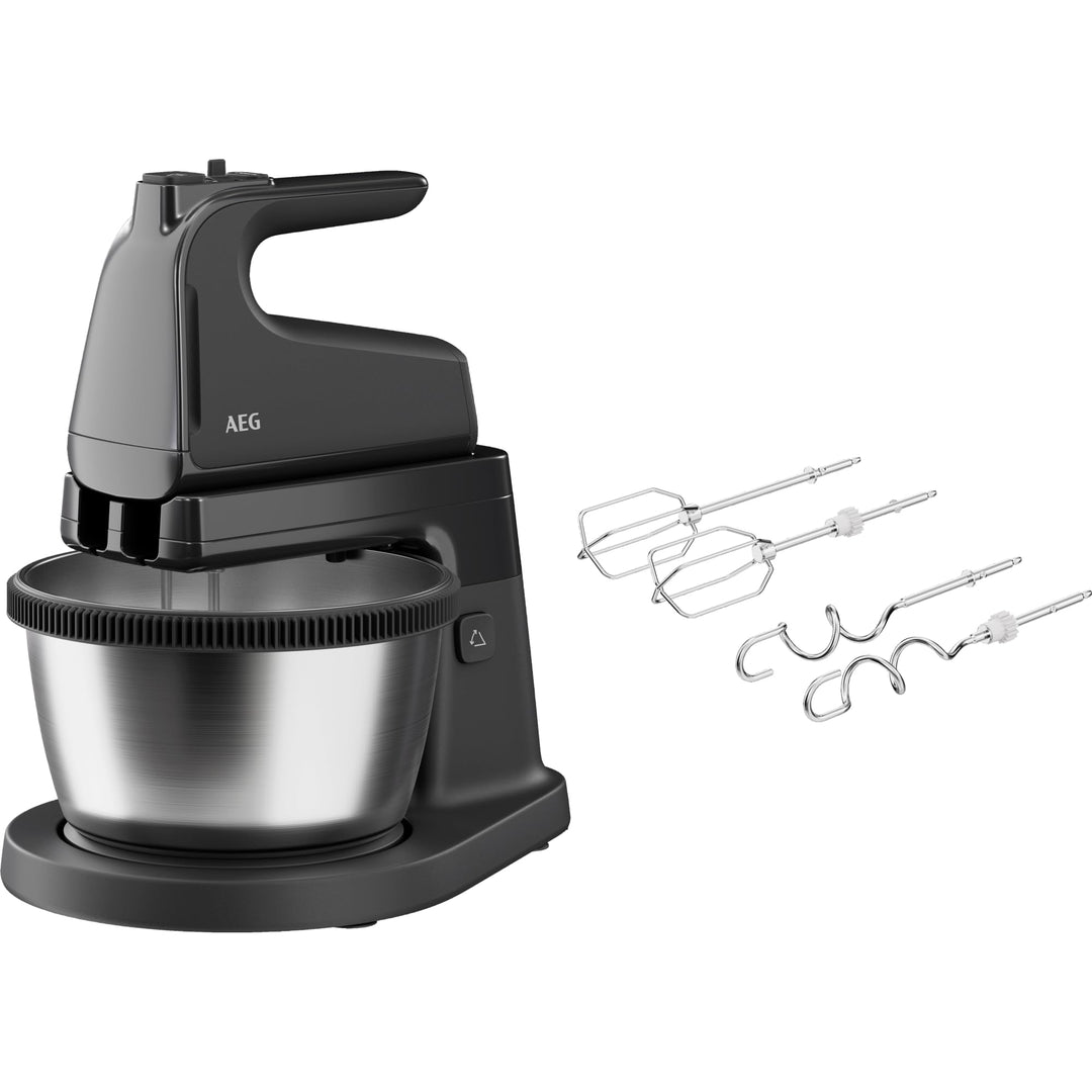 AEG ASM4B 5000 Series Standmixer - 500W Motor,5 Geschwindigkeitsstufen,Turbo-Funktion,2 Rührbesen,2