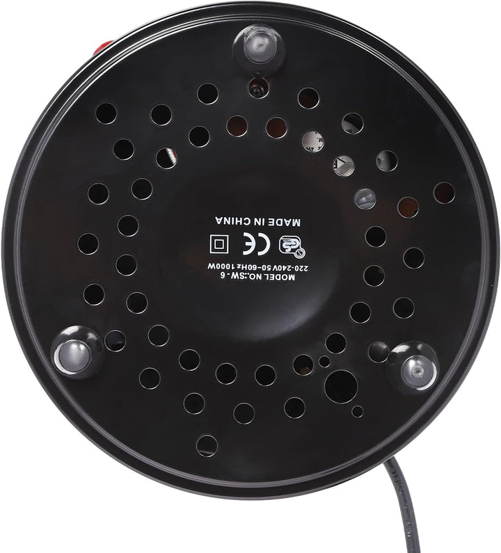 Elektrogrill, 1000W Vertikaler Elektrischer Grill mit 6 Spiesse, Schaschlikgrill Kebap Grill 220-240